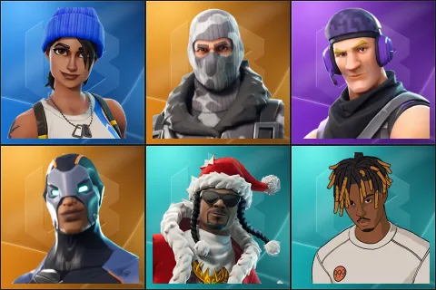 Blue Team Leader, Havoc, Sub Commander, Carbide, Santa Dogg, Slayer Juice WRLD