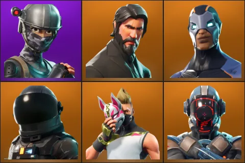Elite Agent, The Reaper, Carbide, Dark Voyager, Drift, The Visitor