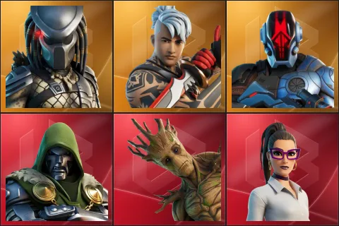Predator, Ronin, The Foundation, Doctor Doom, Groot, Jennifer Walters