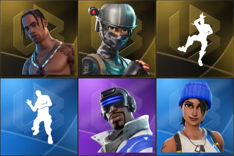Travis Scott, Elite Agent, Take The L, Laugh It Up, Blue Striker, Blue Team Leader