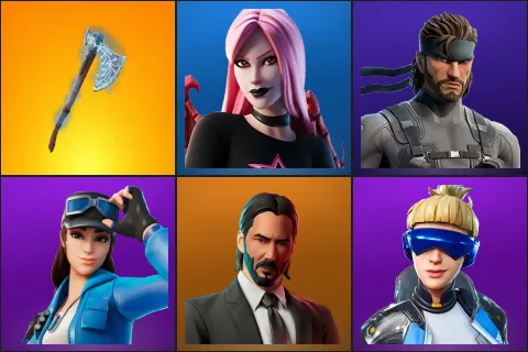 Leviathan Axe, Haze, Solid Snake, Cloud Striker, John Wick, Neo Versa