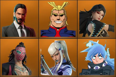 John Wick, All Might, Era, Kado Thorne, Mizuki, Nezumi