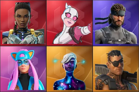 Shuri, Gwenpool, Solid Snake, Alli, Galaxy Scout, Joey