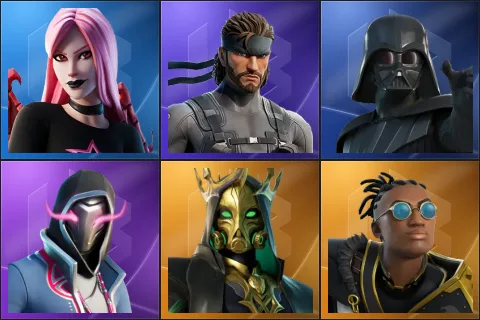 Haze, Solid Snake, Darth Vader, Xander, Hades, Malik