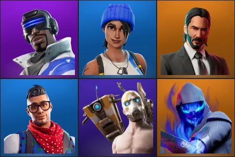 Blue Striker, Blue Team Leader, John Wick, Prodigy, Psycho Bandit, Fusion