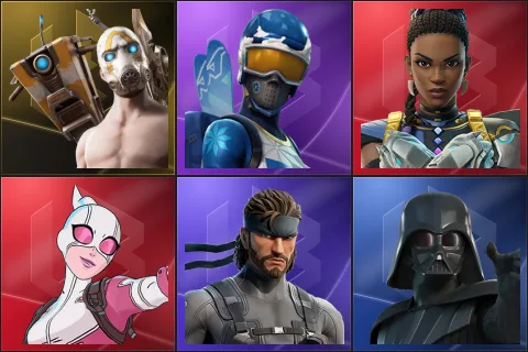 Psycho Bandit, Mogul Master, Shuri, Gwenpool, Solid Snake, Darth Vader