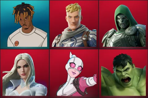 Slayer Juice WRLD, Captain Jones, Doom, Emma Frost, Gwenpool, Hulk