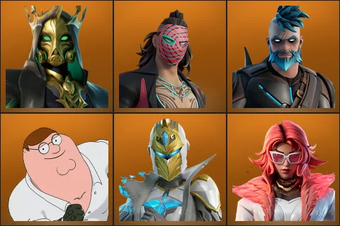 Hades, Kado Thorne, Omegarok, Peter Griffin, Spectra Knight, Valeria