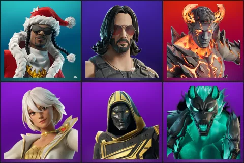 Santa Dogg, Johnny Silverhand, Heartbreak Ranger, Aphrodite, Blitz Knight, Cerberus