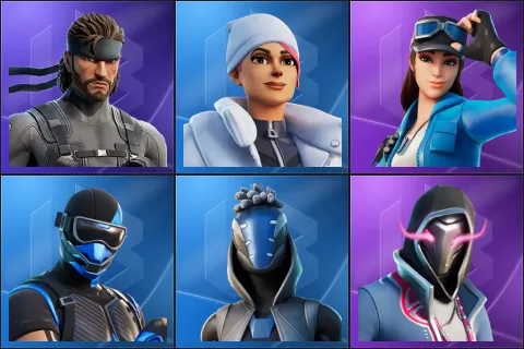 Solid Snake, Blizzard Bomber, Cloud Striker, Fixer, Sultura, Xander