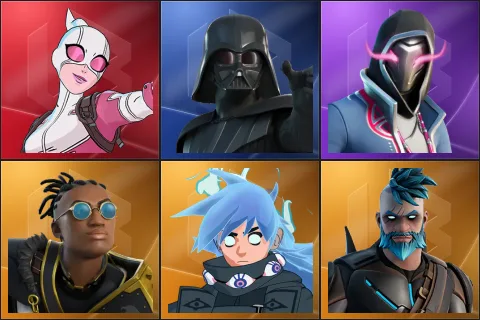 Gwenpool, Darth Vader, Xander, Malik, Nezumi, Omegarok
