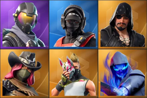 Rogue Agent, Stealth Reflex, Blackheart, Calamity, Drift, Fusion