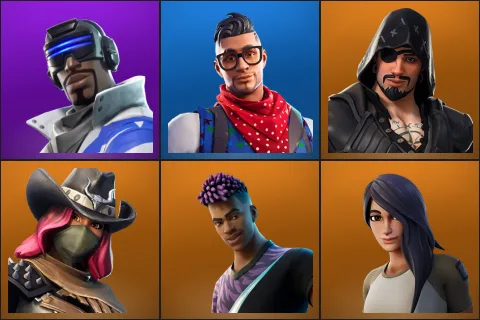 Blue Striker, Prodigy, Blackheart, Calamity, Fade, Gear Specialist Maya