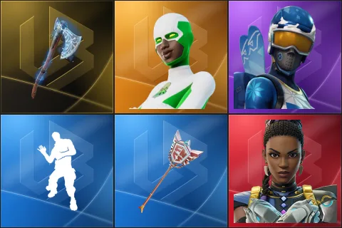 Leviathan Axe, Backlash, Mogul Master, Laugh It Up, The Axe of Champions 2.0, Shuri