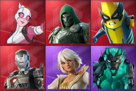 Gwenpool, Doom, Peelverine, War Machine, Aphrodite, Cerberus