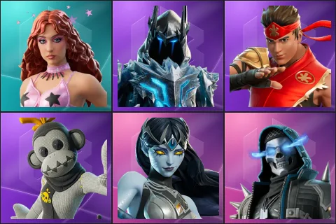 Chappell Roan, Exalted Ice King, FIRE Master Kai, GHOST Monks, Sakara, Skull Raider