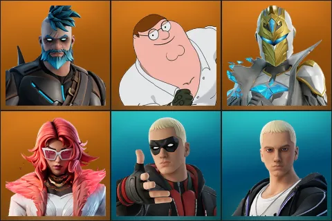 Omegarok, Peter Griffin, Spectra Knight, Valeria, Rap Boy, Slim Shady