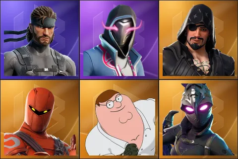 Solid Snake, Xander, Blackheart, Hybrid, Peter Griffin, Ravage