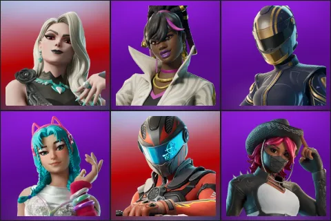 Carletta, Danica, Hairpin, Katalina, Maxx Speed, Omen Hunter Calamity