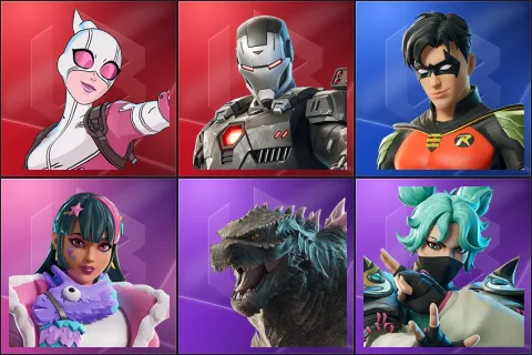 Gwenpool, War Machine, Robin, Dali, Godzilla Evolved, Jade