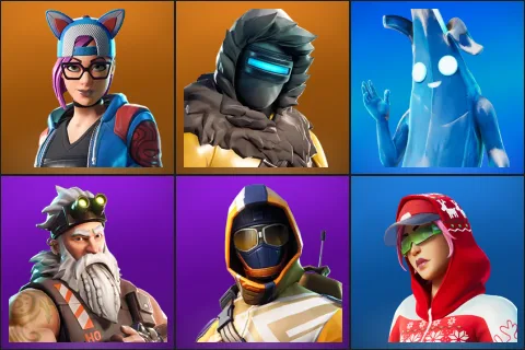 Lynx, Zenith, Polar Peely, Sgt. Winter, Summit Striker, Arctic Adeline