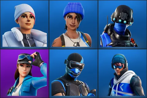 Blizzard Bomber, Blue Team Leader, Carbon Commando, Cloud Striker, Fixer, Point Patroller