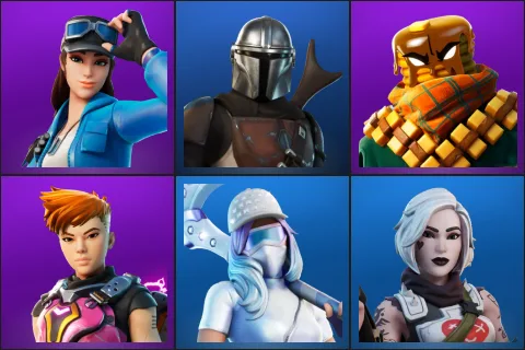 Cloud Striker, Mandalorian, Mancake, Reese, Diamond Diva, Tess