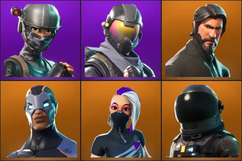 Elite Agent, Rogue Agent, The Reaper, Carbide, Catalyst, Dark Voyager