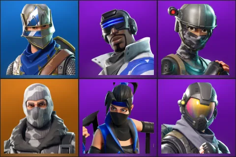 Blue Squire, Blue Striker, Elite Agent, Havoc, Indigo Kuno, Rogue Agent