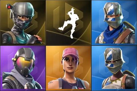 Elite Agent, Take The L, Blue Squire, Rogue Agent, Rose Team Leader, Royale Knight