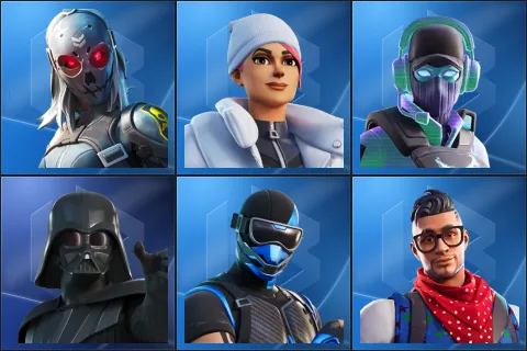Zadie, Blizzard Bomber, Breakpoint, Darth Vader, Fixer, Prodigy