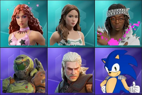Chappell Roan, Laufey, Tour Ready Lil Tecca, Doom Slayer, Geralt of Rivia, Sonic the Hedgehog