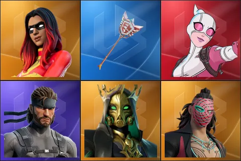Joltara, The Axe of Champions 2.0, Gwenpool, Solid Snake, Hades, Kado Thorne