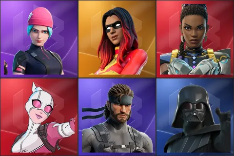 Wildcat, Joltara, Shuri, Gwenpool, Solid Snake, Darth Vader