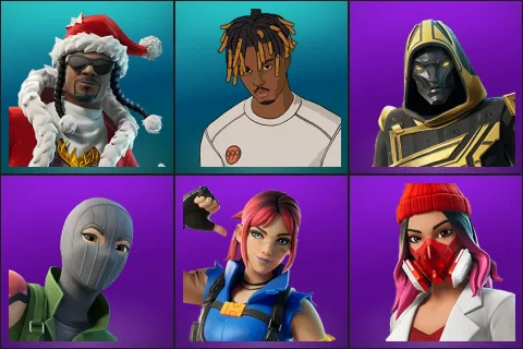 Santa Dogg, Slayer Juice WRLD, Blitz Knight, Caper, Explorer Emilie, Yulejacket