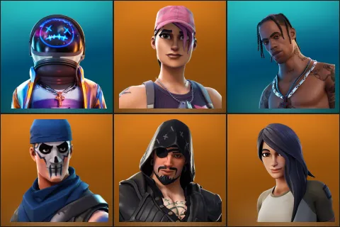 Astro Jack, Rose Team Leader, Travis Scott, Warpaint, Blackheart, Gear Specialist Maya
