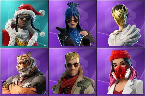 Santa Dogg, Hope, Nisha, Oscar, Vengeance Jones, Yulejacket