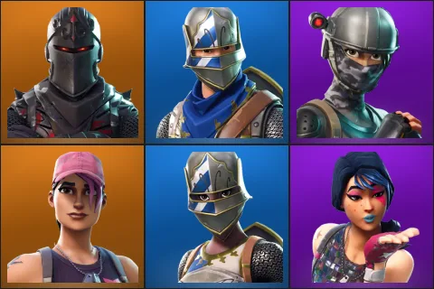 Black Knight, Blue Squire, Elite Agent, Rose Team Leader, Royale Knight, Sparkle Specialist