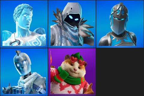 Frozen Love Ranger, Frozen Raven, Frozen Red Knight, Glacial Dummy, Cheeks
