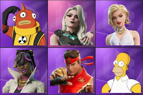 Blinky Fishstick, Carletta, Cat Holloway, Danica, FIRE Master Kai, Homer Simpson