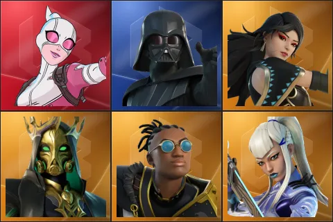 Gwenpool, Darth Vader, Era, Hades, Malik, Mizuki