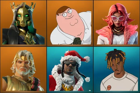 Hades, Peter Griffin, Valeria, Zeus, Santa Dogg, Slayer Juice WRLD