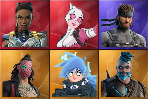 Shuri, Gwenpool, Solid Snake, Kado Thorne, Nezumi, Omegarok