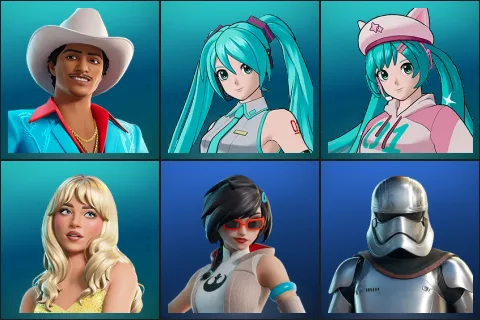 Die With A Smile Bruno, Hatsune Miku, Neko Hatsune Miku, Sabrina Carpenter, Apprentice Evie, Captain Phasma