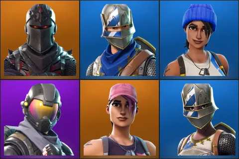 Black Knight, Blue Squire, Blue Team Leader, Rogue Agent, Rose Team Leader, Royale Knight