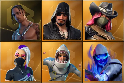Travis Scott, Blackheart, Calamity, Catalyst, Chomp Sr., Fusion