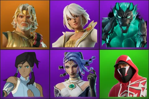 Zeus, Aphrodite, Cerberus, Korra, Medusa, Champion Stash'd