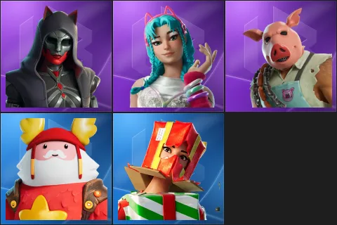 Felina, Katalina, Pig the Butcher, Guff Gringle, Holiday Boxy
