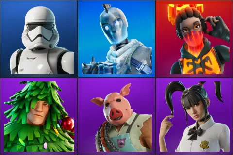 First Order Stormtrooper, Glacial Dummy, Tectonic Komplex, Lt. Evergreen, Pig the Butcher, Yuki Yubari