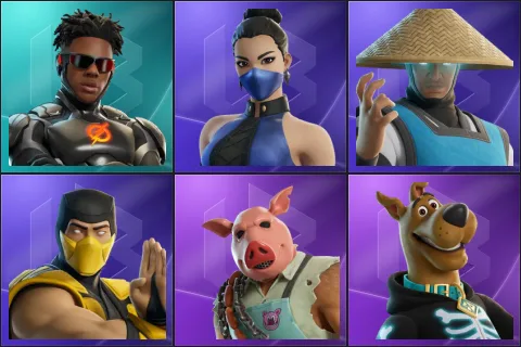 ISuperSpeed, Kitana (MK3), Raiden (MK3), Scorpion (MK3), Pig the Butcher, Scooby-Doo